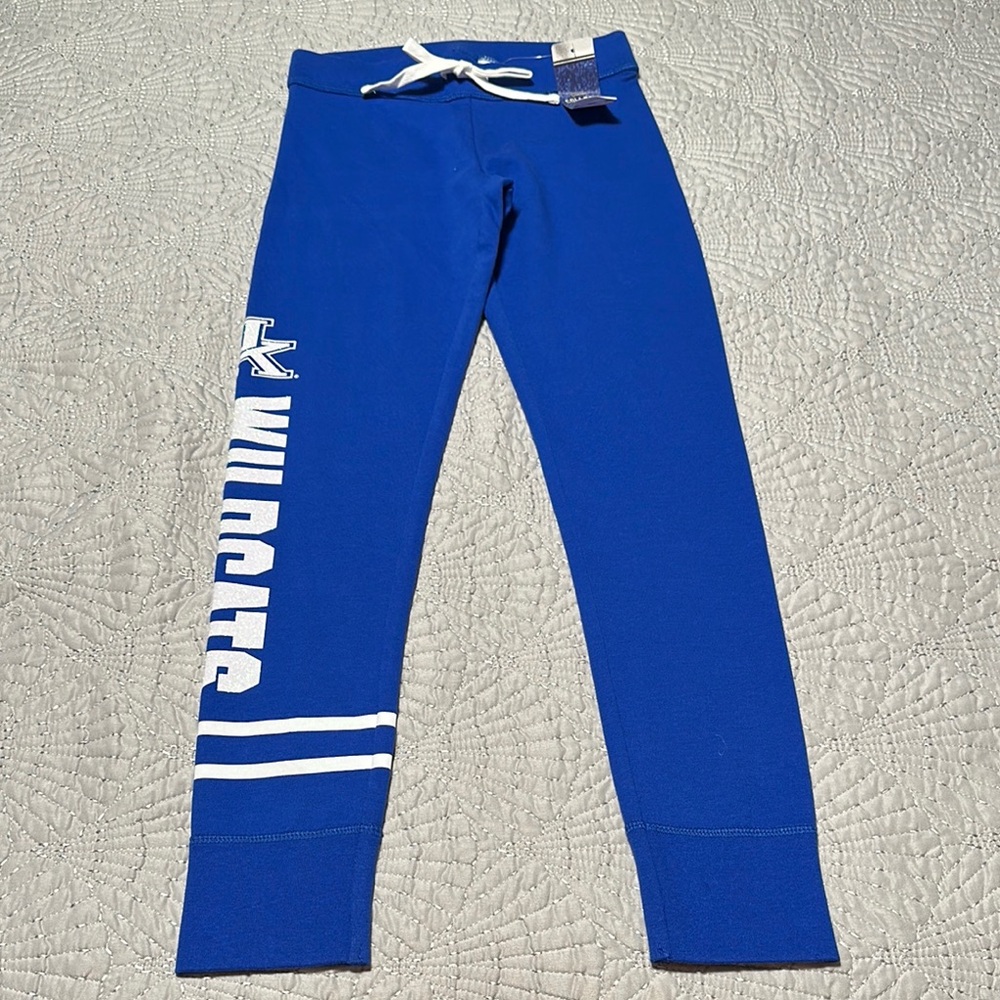 5th & Ocean Girls Kentucky Wildcats Slim Blue & White Joggers, NWT’s, Size 10